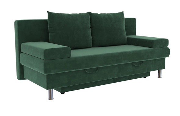Прямой диван Милан - 3 Ультра форест в Элисте - изображение