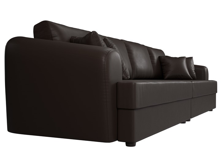 Большой прямой диван Милтон, Коричневый (экокожа) в Элисте - изображение 4