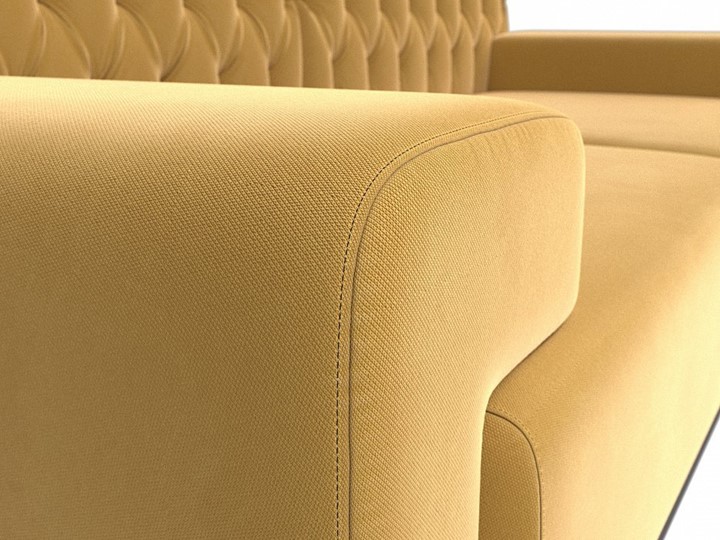 Прямой диван Мюнхен Люкс, Желтый (Микровельвет) в Элисте - изображение 3