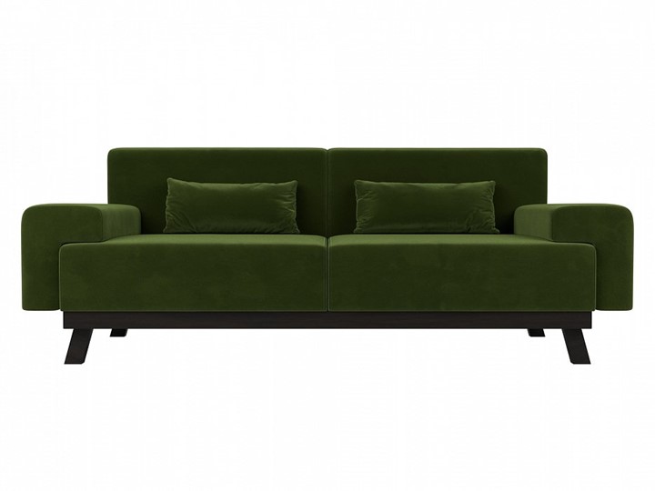 Прямой диван Мюнхен, Зеленый (микровельвет) в Элисте - изображение 1
