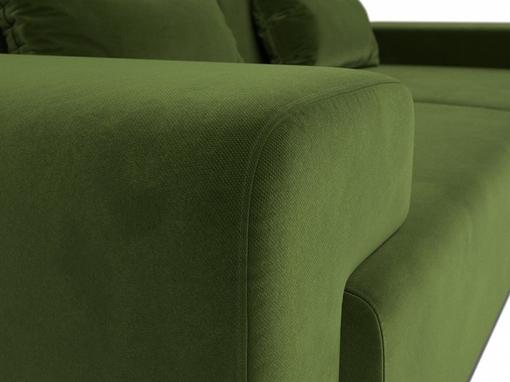 Прямой диван Мюнхен, Зеленый (микровельвет) в Элисте - изображение 3
