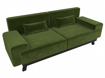 Прямой диван Мюнхен, Зеленый (микровельвет) в Элисте - предосмотр 4