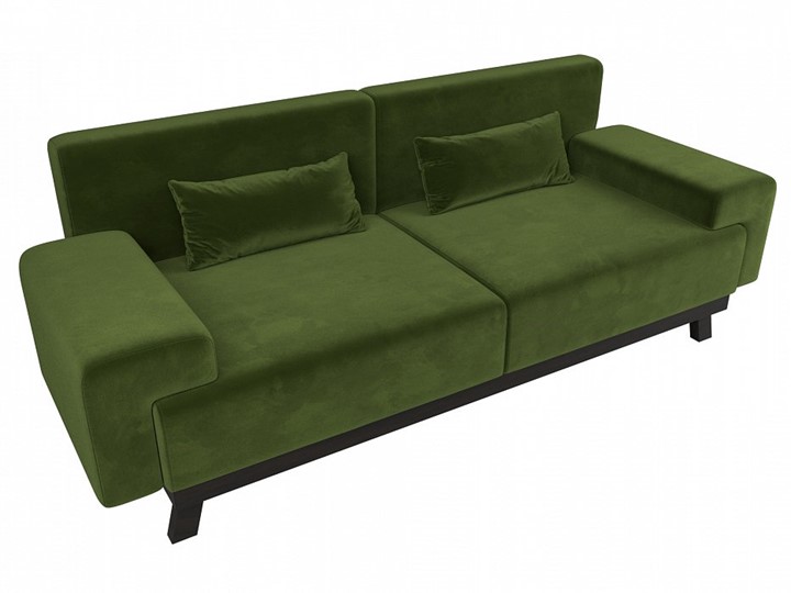 Прямой диван Мюнхен, Зеленый (микровельвет) в Элисте - изображение 4