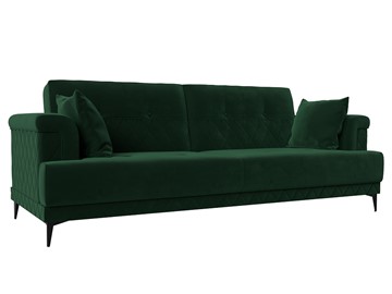 Прямой диван Орлеан, Зеленый (велюр) в Элисте