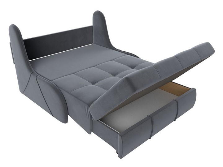 Прямой диван Риттэр, Серый (велюр) в Элисте - изображение 1