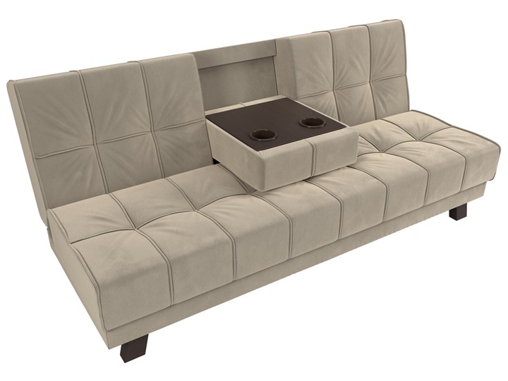 Прямой диван Винсент, Бежевый (микровельвет) в Элисте - изображение 7