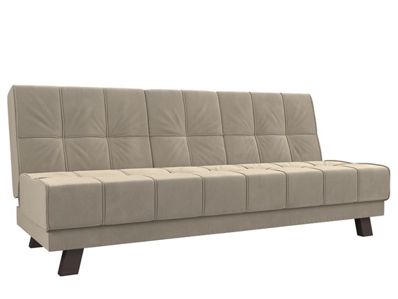 Прямой диван Винсент, Бежевый (микровельвет) в Элисте - изображение
