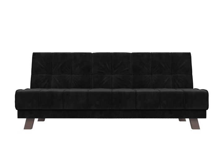 Прямой диван Винсент, Черный (велюр) в Элисте - изображение 3