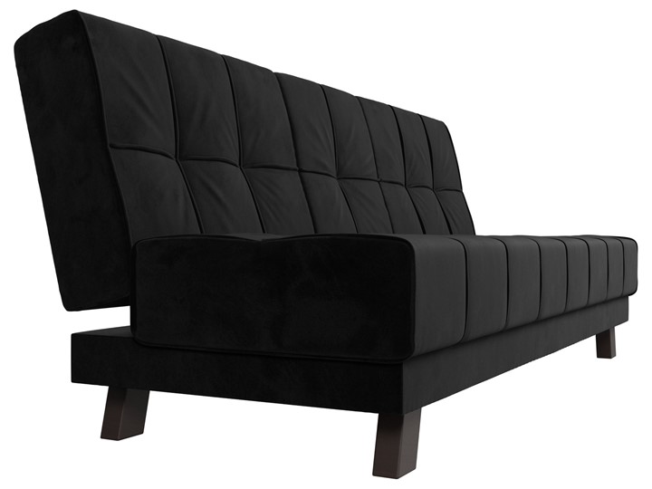 Прямой диван Винсент, Черный (велюр) в Элисте - изображение 4