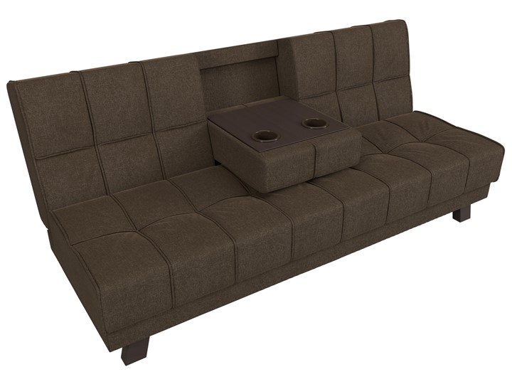 Прямой диван Винсент, Коричневый (рогожка) в Элисте - изображение 7