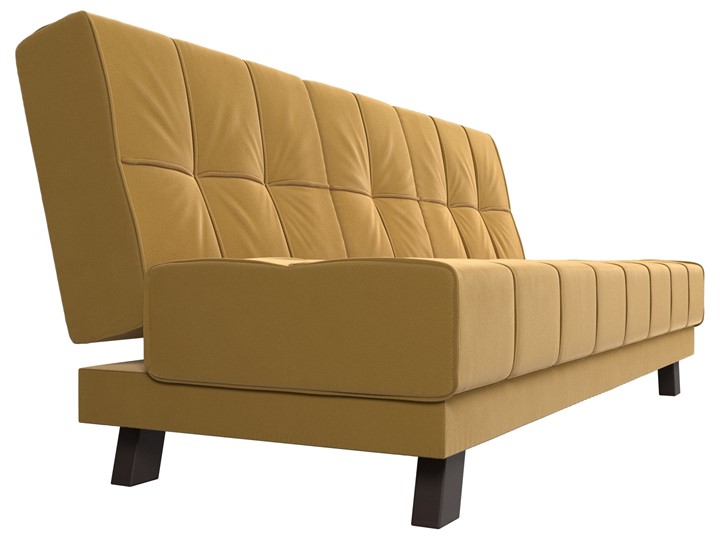 Прямой диван Винсент, Желтый (микровельвет) в Элисте - изображение 4