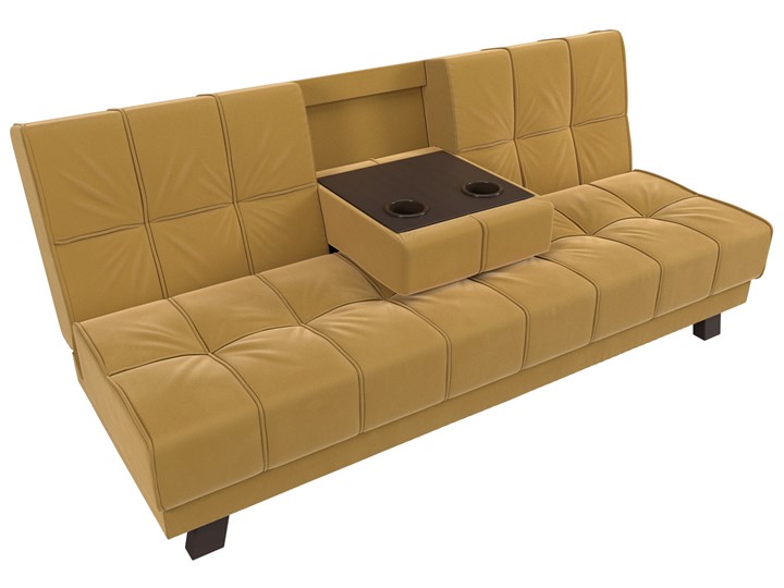 Прямой диван Винсент, Желтый (микровельвет) в Элисте - изображение 7