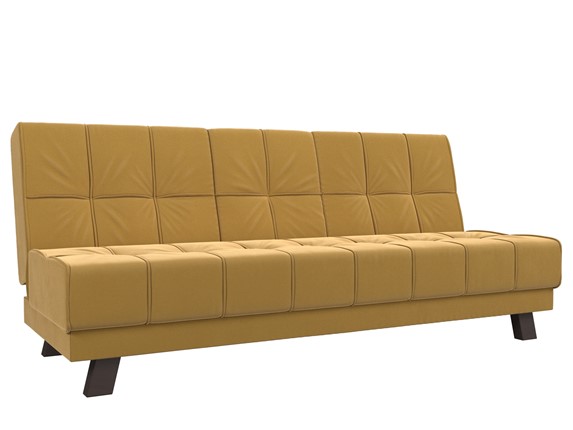 Прямой диван Винсент, Желтый (микровельвет) в Элисте - изображение