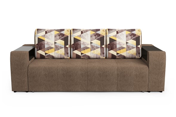 Прямой диван Версаль 3Т СК, Сноу броу+савана латте в Элисте - изображение