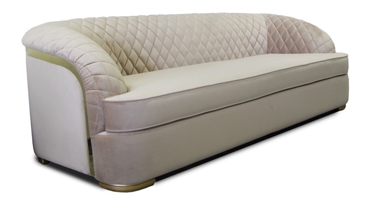 Прямой диван Бурже, с металлическим декором в Элисте - изображение 4