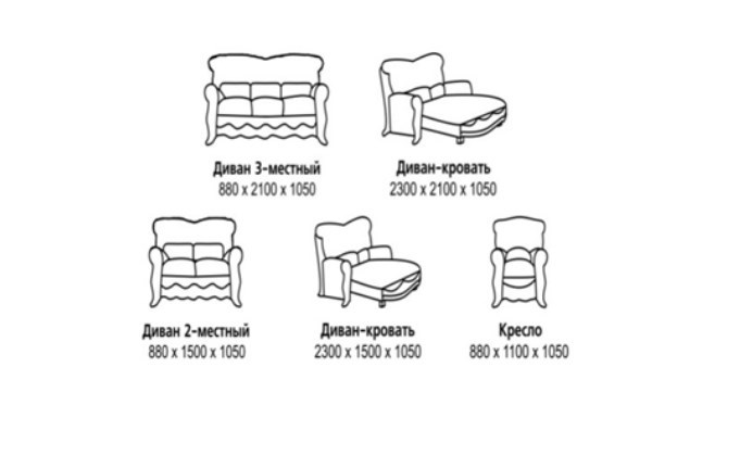 Малый диван Барокко 2, ДМ2 в Элисте - изображение 4