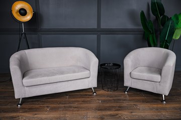 Комплект мебели Брамс  цвет бежевый диван 2Д + кресло в Элисте - предосмотр 2