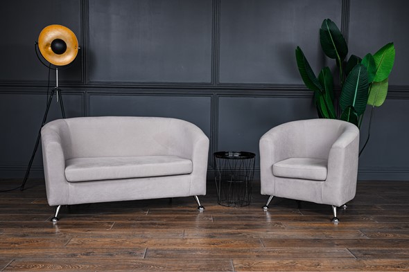 Комплект мебели Брамс  цвет бежевый диван 2Д + кресло в Элисте - изображение