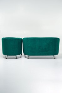 Комплект мебели Брамс  цвет изумрудный диван 2Д + кресло в Элисте - предосмотр 2