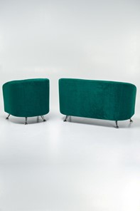 Комплект мебели Брамс  цвет изумрудный диван 2Д + кресло в Элисте - предосмотр 3
