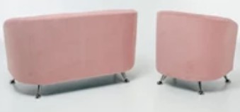 Комплект мебели Брамс  цвет розовый диван 2Д + кресло в Элисте - предосмотр 4