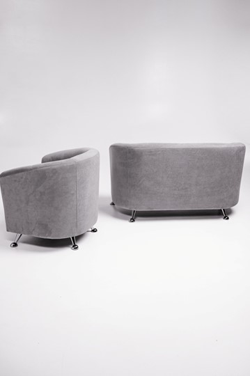 Комплект мебели Брамс  цвет серый диван 2Д + кресло в Элисте - изображение 5