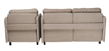 Комплект мебели диван + кресло-кровать Бэст бежевый в Элисте - предосмотр 1
