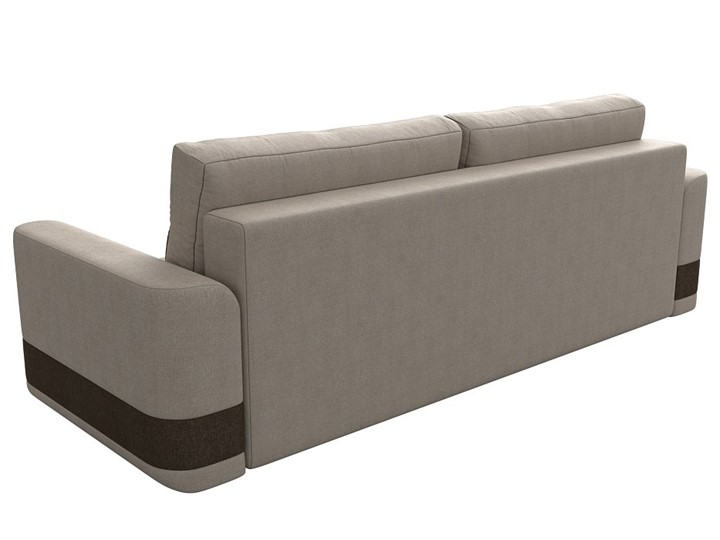 Прямой диван Честер, Бежевый/коричневый (рогожка) в Элисте - изображение 5
