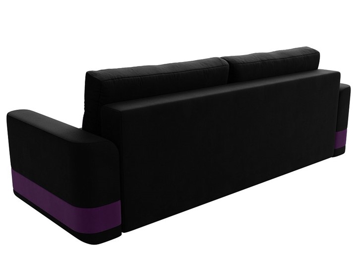 Диван прямой Честер, Черный/фиолетовый (вельвет) в Элисте - изображение 7
