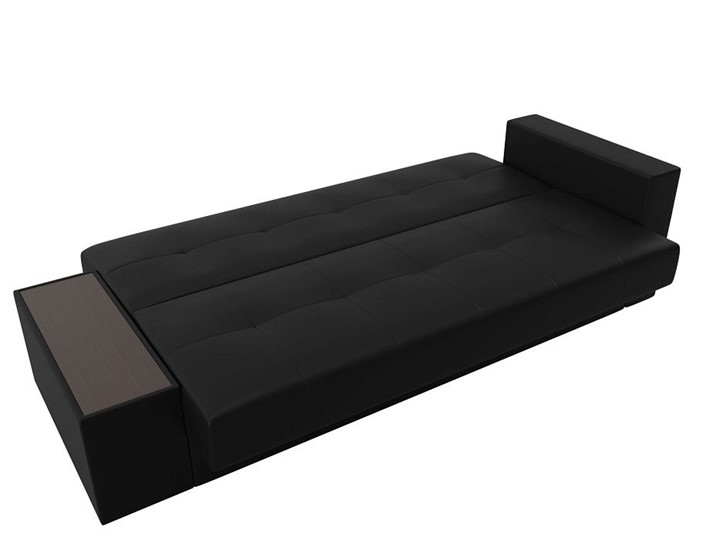 Прямой диван Лига-020, Черный\Черный\Белый(экокожа) в Элисте - изображение 7