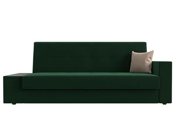 Прямой диван Лига-020, Зеленый\Зеленый\Бежевый(велюр) в Элисте - предосмотр 1