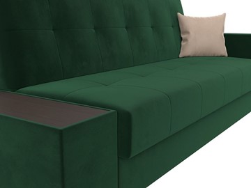 Прямой диван Лига-020, Зеленый\Зеленый\Бежевый(велюр) в Элисте - предосмотр 3