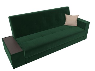 Прямой диван Лига-020, Зеленый\Зеленый\Бежевый(велюр) в Элисте - предосмотр 4