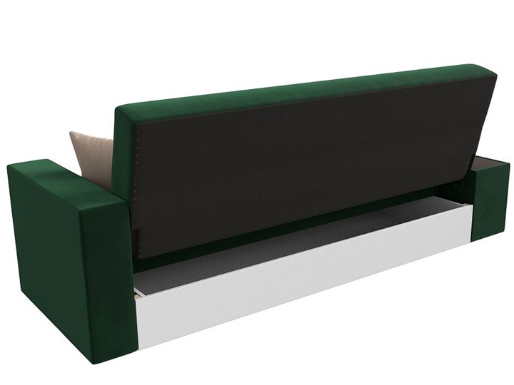 Прямой диван Лига-020, Зеленый\Зеленый\Бежевый(велюр) в Элисте - изображение 5