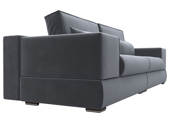Прямой диван Лига-037, Серый (велюр) в Элисте - изображение 7