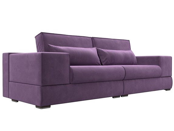 Прямой диван Лига-037, Сиреневый (Микровельвет) в Элисте - изображение