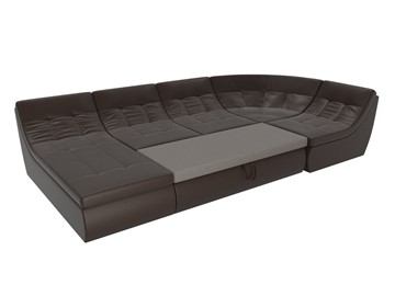 Модульный П-образный диван Холидей, Коричневый (экокожа) в Элисте - предосмотр 7
