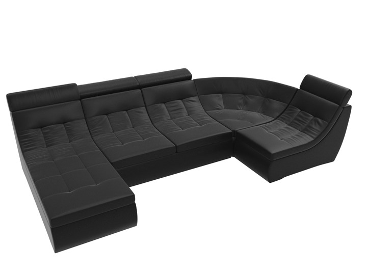 Диван модульный Холидей люкс, Черный (экокожа) в Элисте - изображение 5