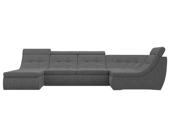 Модульный раскладной диван Холидей люкс, Серый (рогожка) в Элисте - изображение 3
