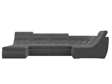 Большой модульный диван Холидей люкс, Серый (велюр) в Элисте - предосмотр 3