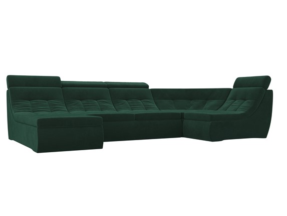 Диван модульный Холидей люкс, Зеленый (велюр) в Элисте - изображение