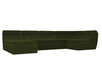 Модульный раскладной диван Холидей, Зеленый (микровельвет) в Элисте