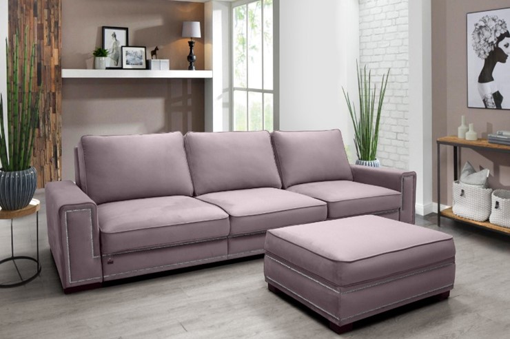 Модульный диван Денвер 348*111 см (м6+м1+м3+м6+м13) в Элисте - изображение 1