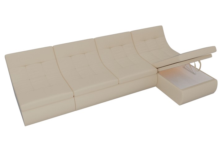 Модульный угловой диван Холидей, Бежевый (экокожа) в Элисте - изображение 7