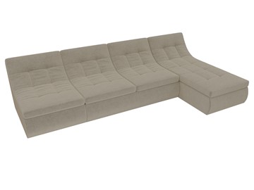 Большой модульный диван Холидей, Бежевый (микровельвет) в Элисте - предосмотр 4