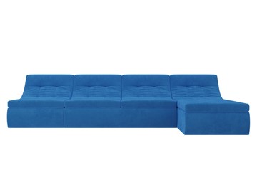 Большой модульный диван Холидей, Голубой (велюр) в Элисте - предосмотр 3