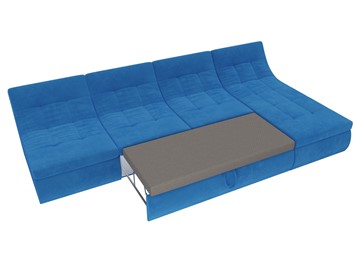 Большой модульный диван Холидей, Голубой (велюр) в Элисте - предосмотр 7