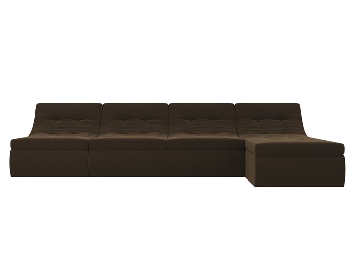 Модульный угловой диван Холидей, Коричневый (микровельвет) в Элисте - изображение 4