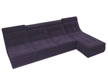 Модульный раскладной диван Холидей люкс, Фиолетовый (велюр) в Элисте - предосмотр 6