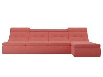 Большой модульный диван Холидей люкс, Коралловый (микровельвет) в Элисте - предосмотр 3